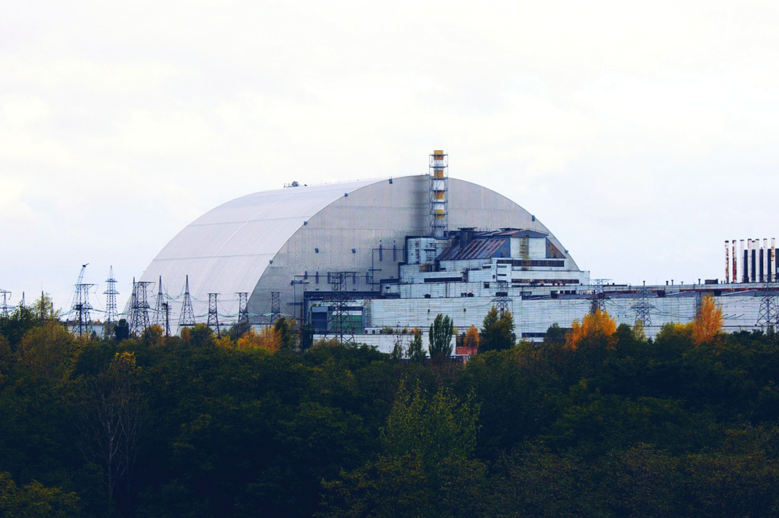 Delwedd trychineb Chernobyl.