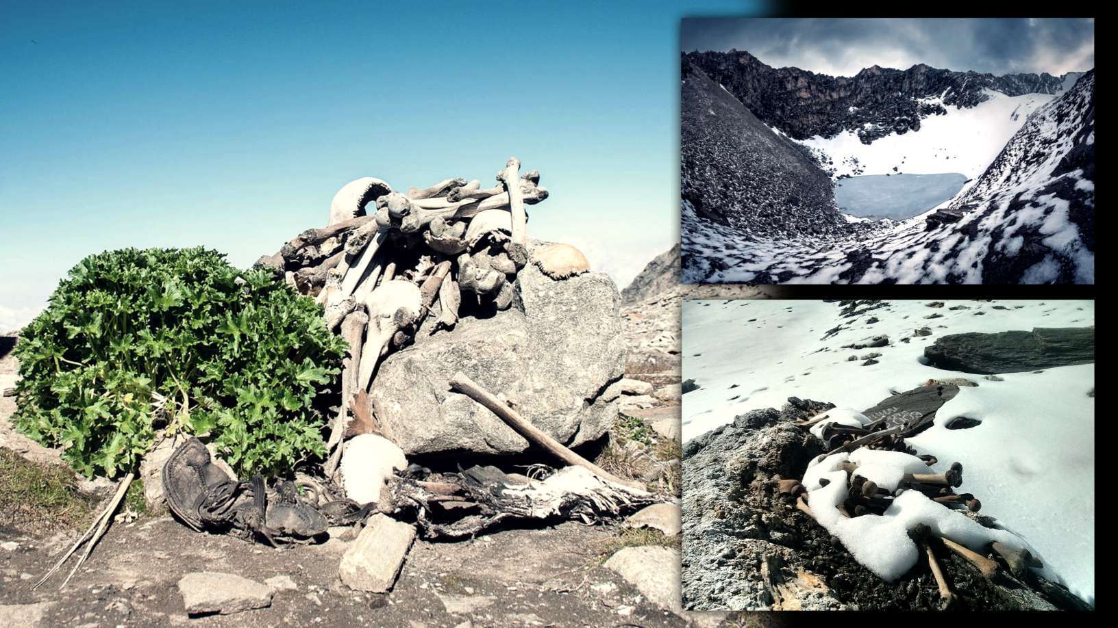 Skeletmeer: ​​oude overblijfselen bevroren in de tijd in de Himalaya 1