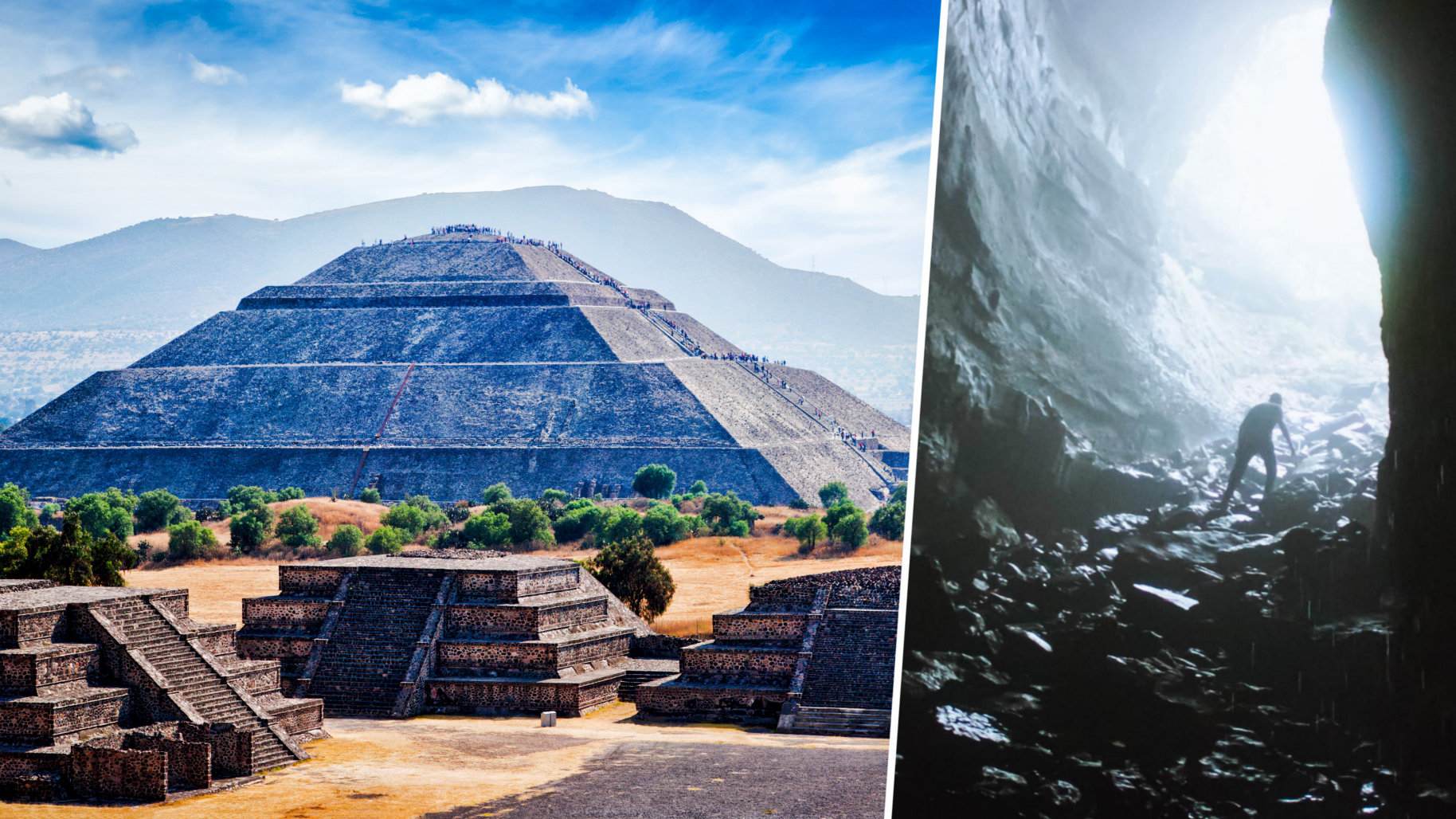 'ทางผ่านสู่นรก' ที่ค้นพบใต้พีระมิดแห่งดวงจันทร์ใน Teotihuacán 1