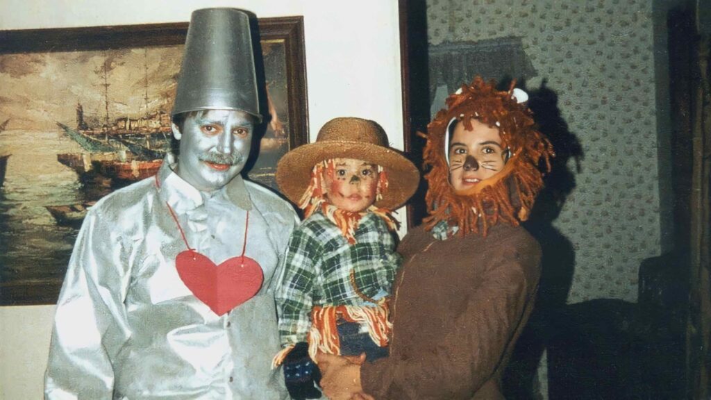 Keith, Elaine en Peter Dardeen Halloween (Bron: Joeann Dardeen)