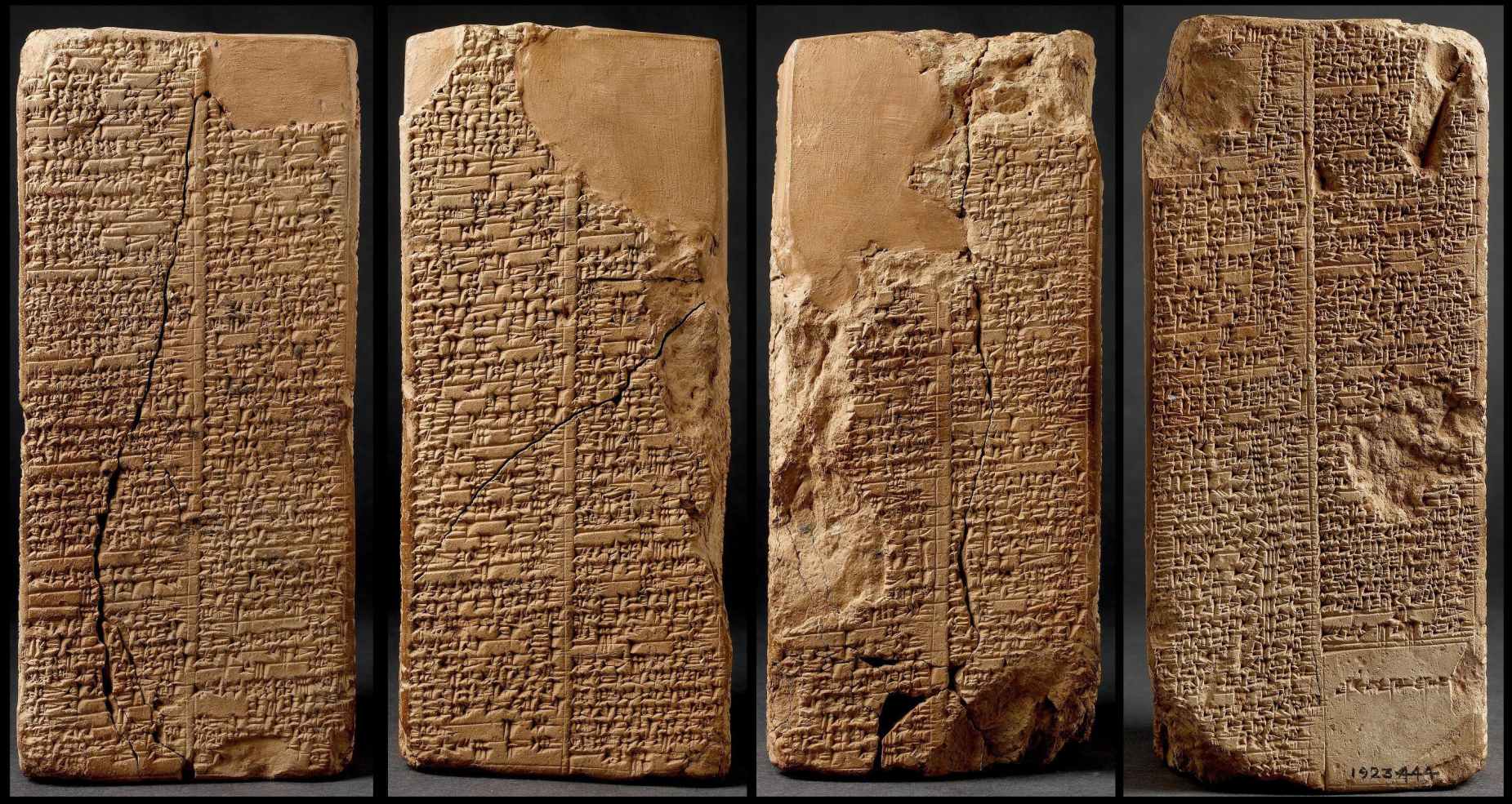 Lista de reis sumérios, documento de escrita cuneiforme listando cidades sumérias e seus governantes. © Alamy | Válido a partir de 15 de agosto de 2022