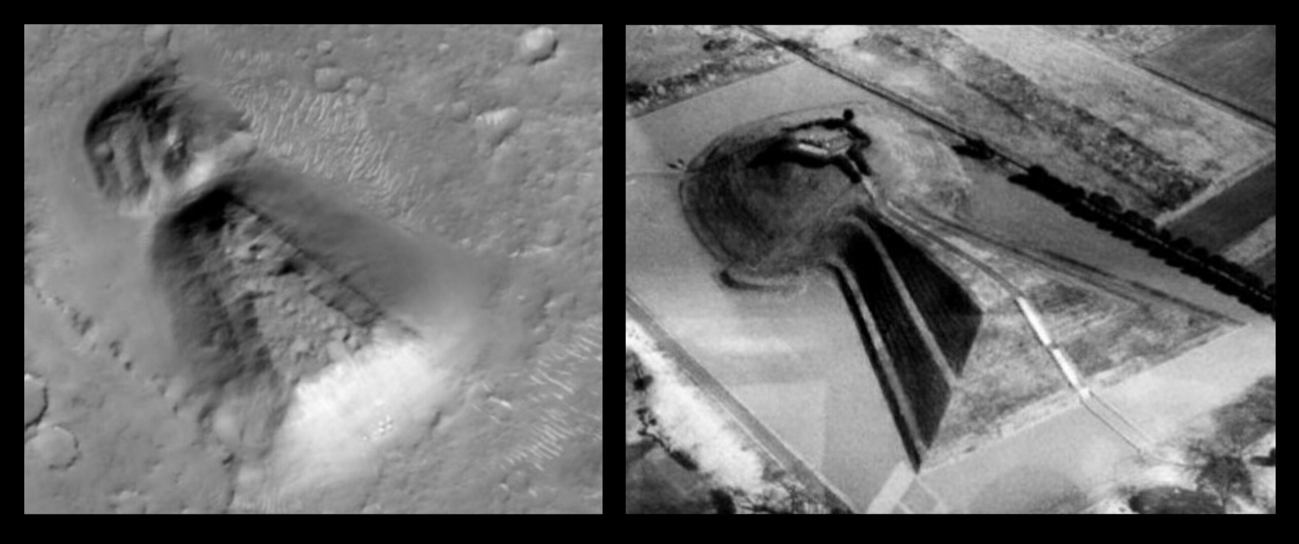 Ang istraktura ng keyhole sa Mars