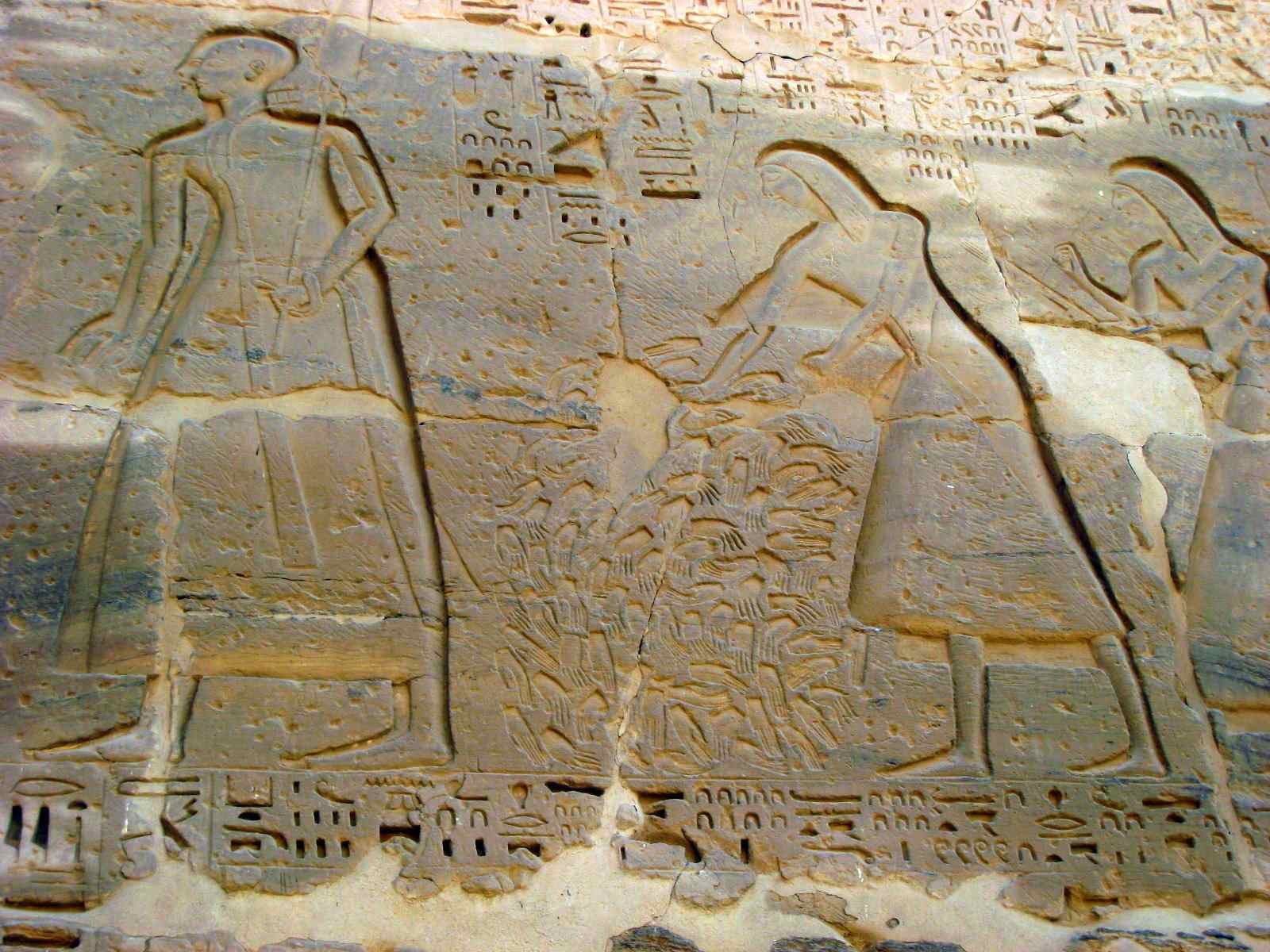Ramsés III pidió a su ejército que entregara las manos cortadas de los soldados enemigos.