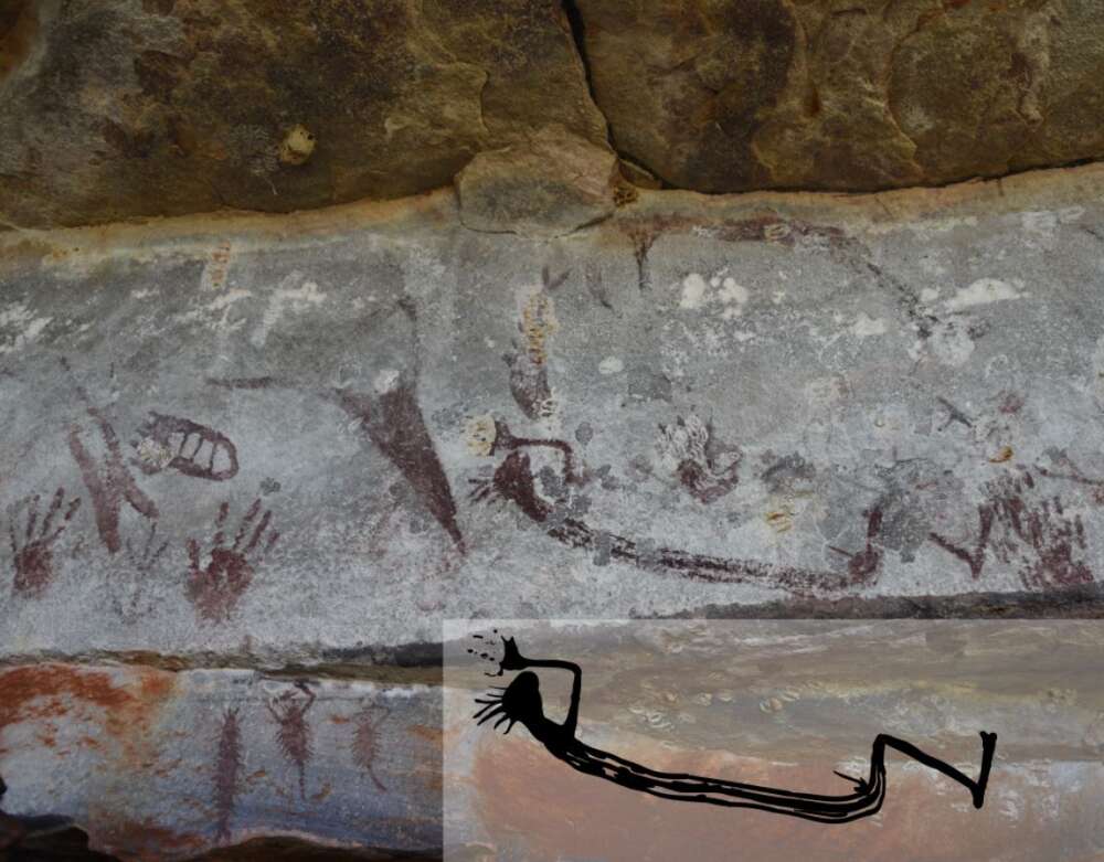 Pintura de canguru de 17,300 anos
