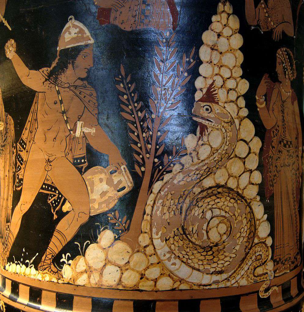 कैडमस, ग्रीक पौराणिक आकृति जिसे कहा जाता है कि उसने ऑर्किल्कम बनाया है