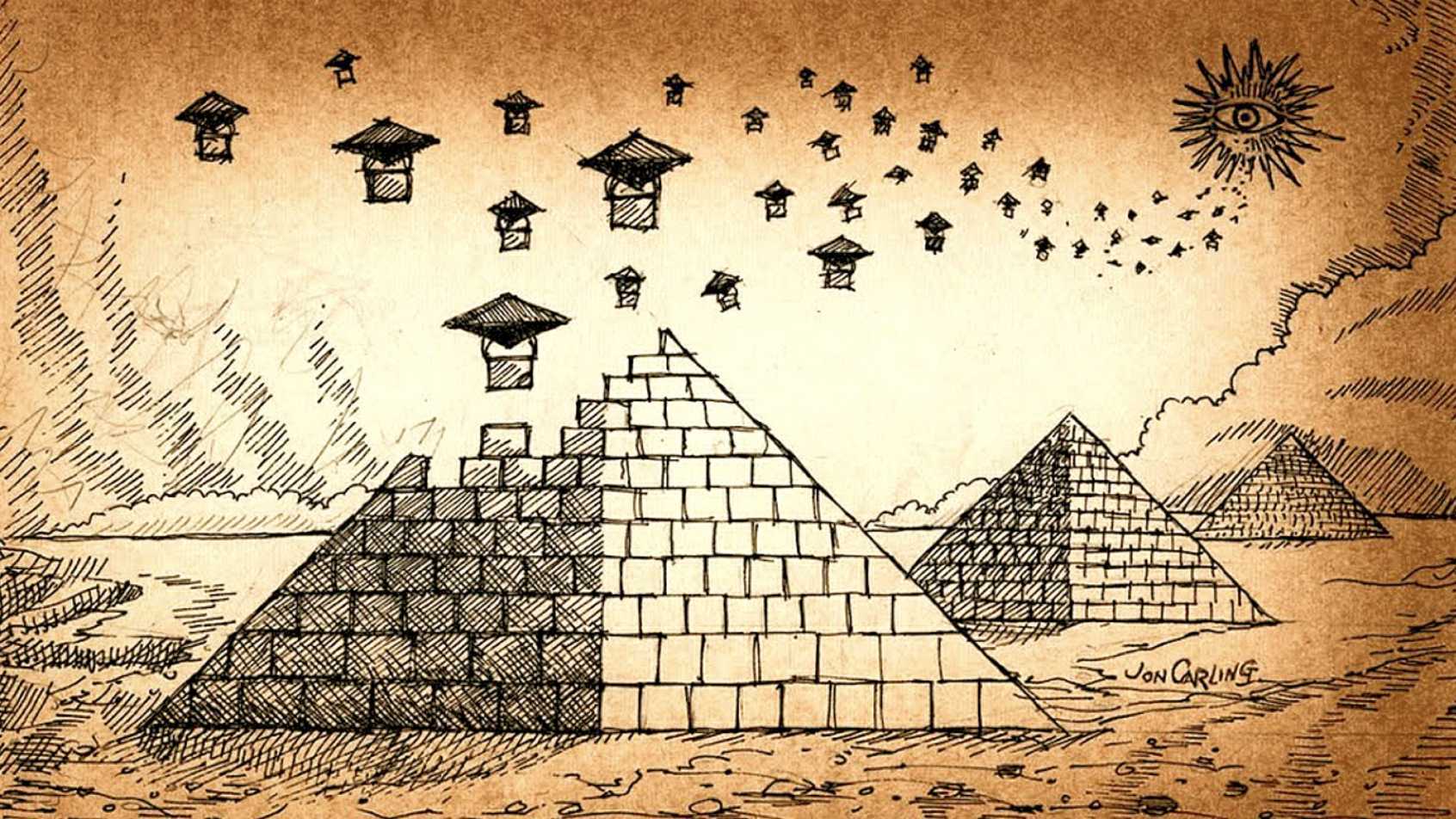 Konstruktion af pyramide