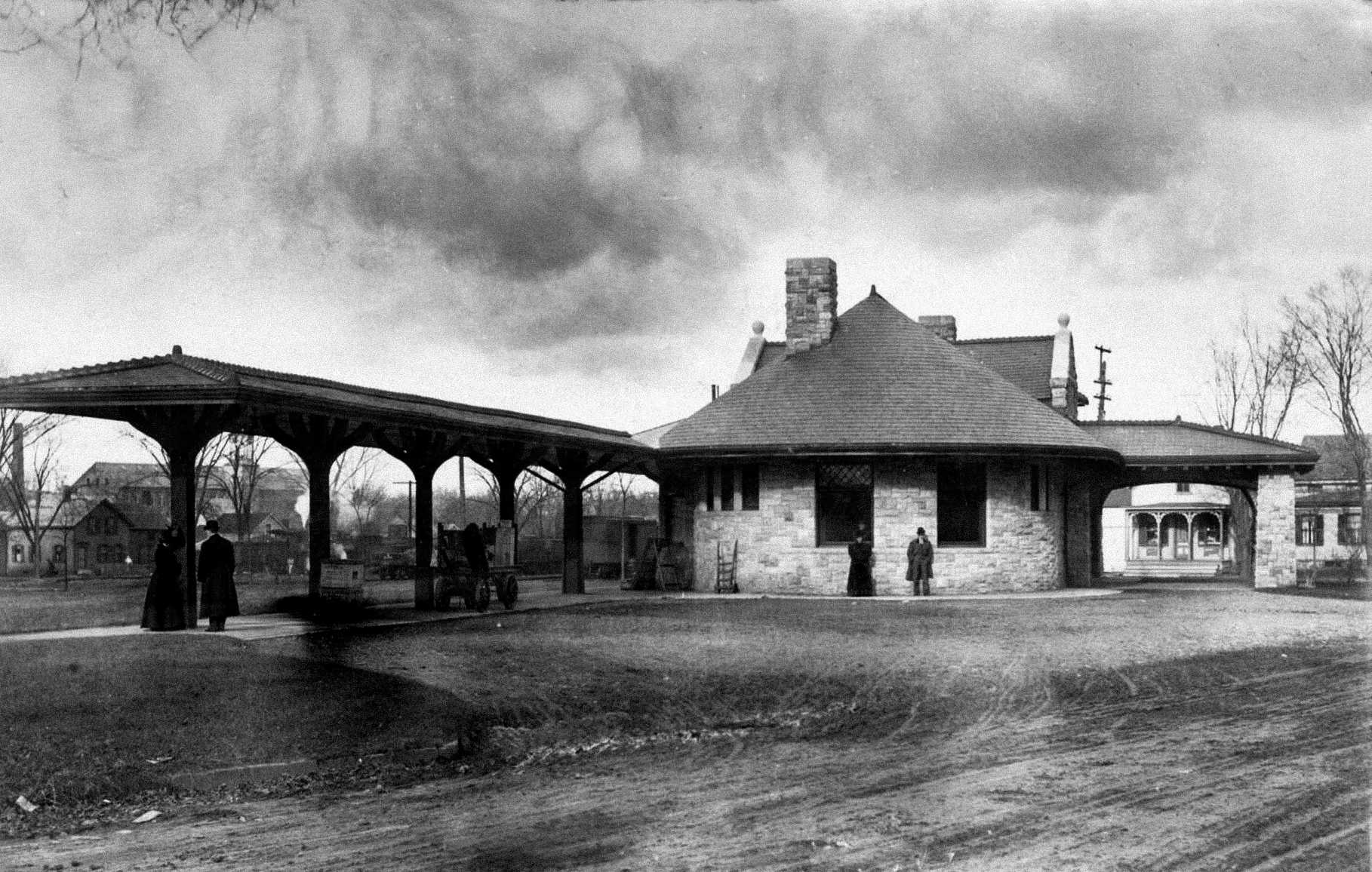 Gare de Bennington Railroad en 1907. © Crédit d'image : History InsideOut
