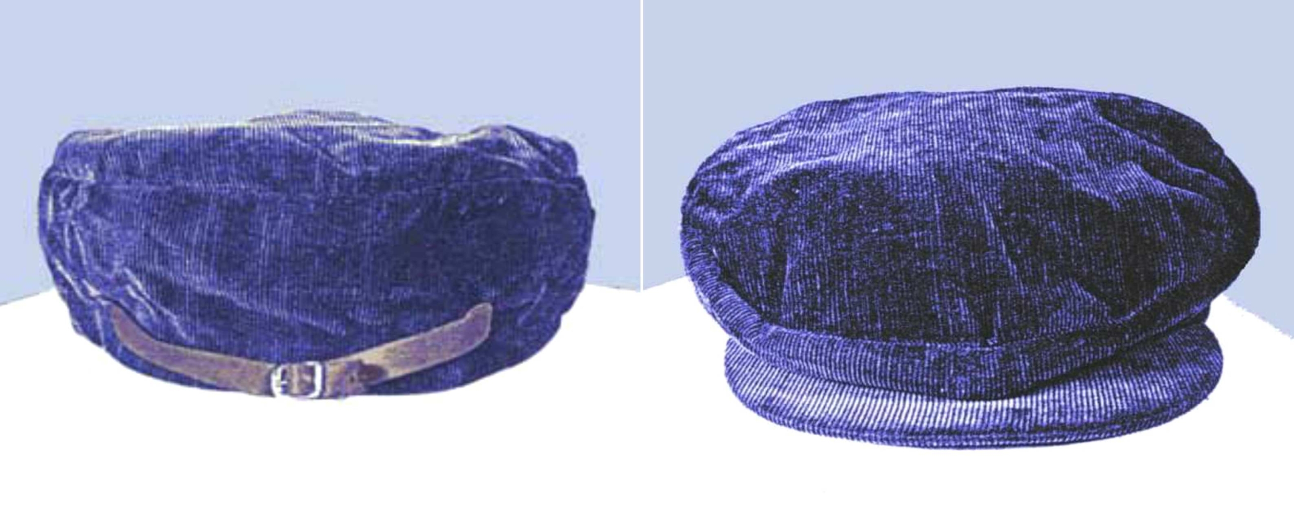 หมวกผ้าลูกฟูกสีน้ำเงินที่พบในที่เกิดเหตุ © เครดิตรูปภาพ: Americasunknownchild