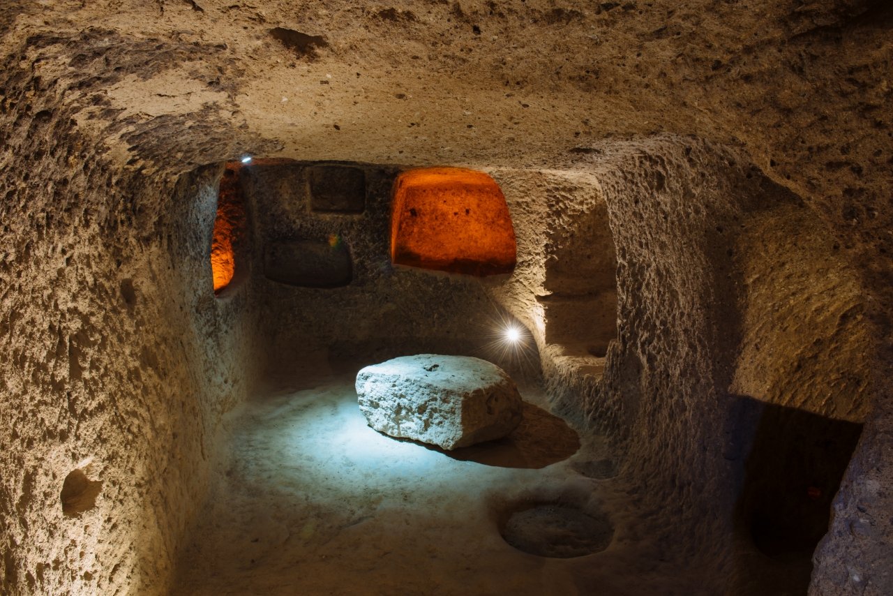 Derinkuyu den underjordiska staden i Kappadokien