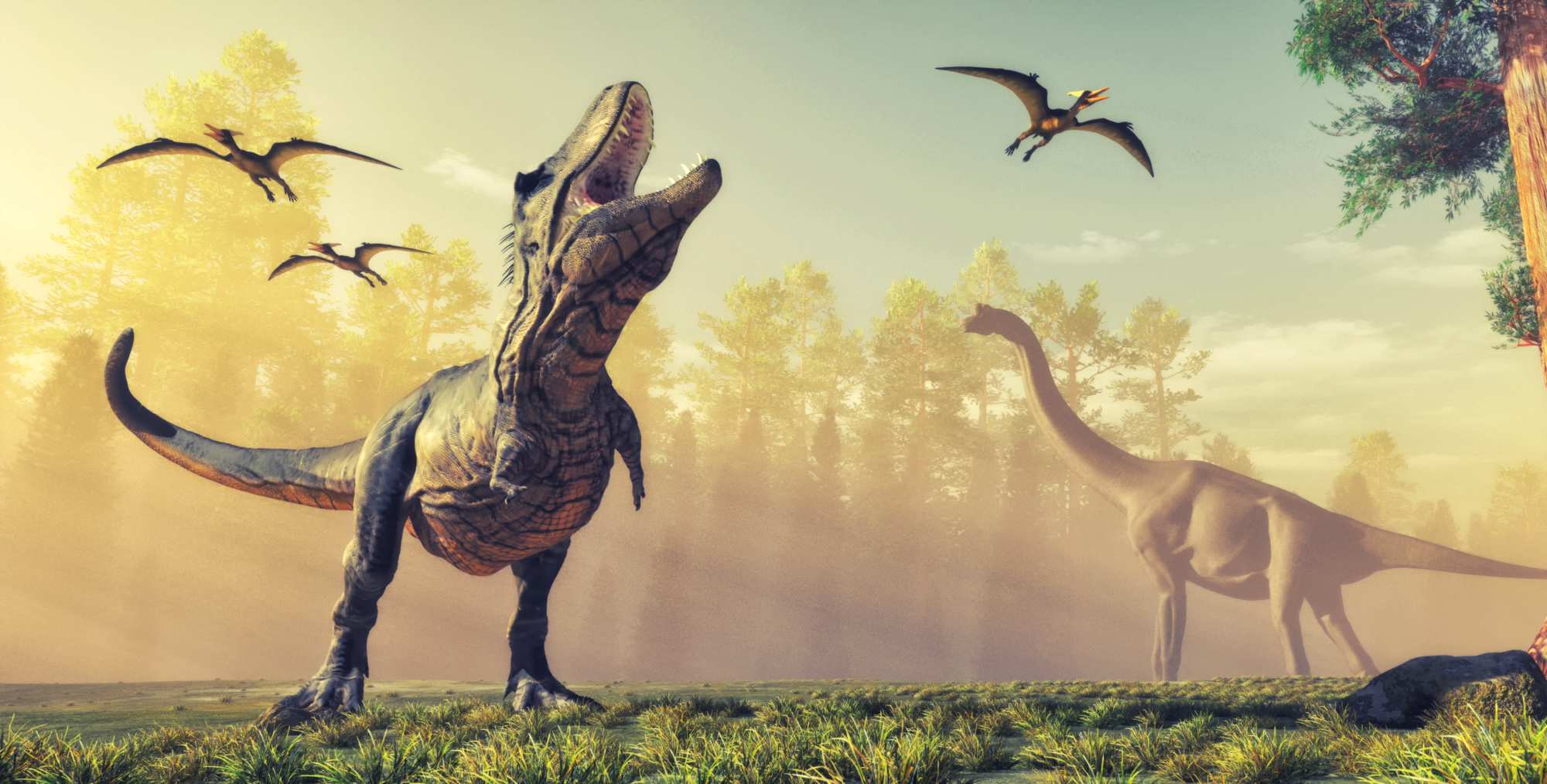 Dinosaurios del período prehistórico