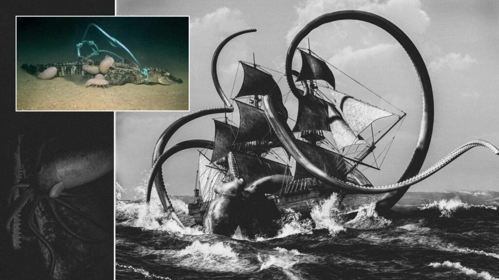 Could Kraken really exist? Scientists sank three dead alligators deep into the sea, one of them left behind only scary explanations! 6