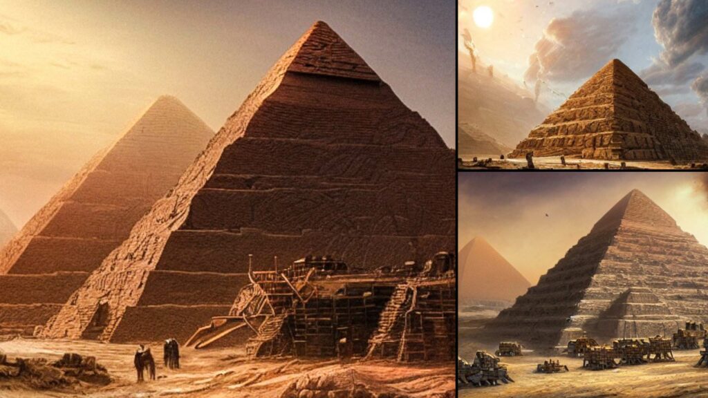 The pyramids of Egypt were built using advanced machinery, an ancient text from 440 BC revealed 7