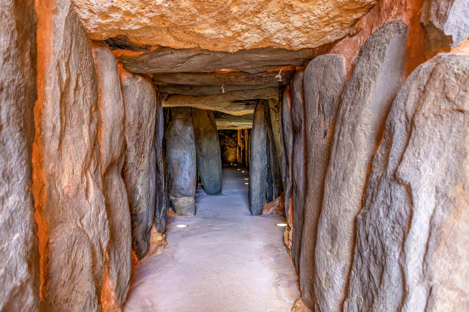Corredor de El dolmen de Soto