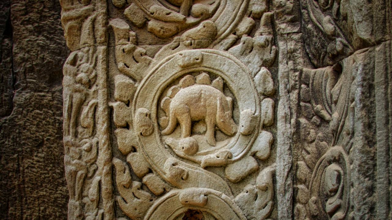 Ta Prohm Tapınağı 'yerli' bir dinozor mu tasvir ediyor? 2