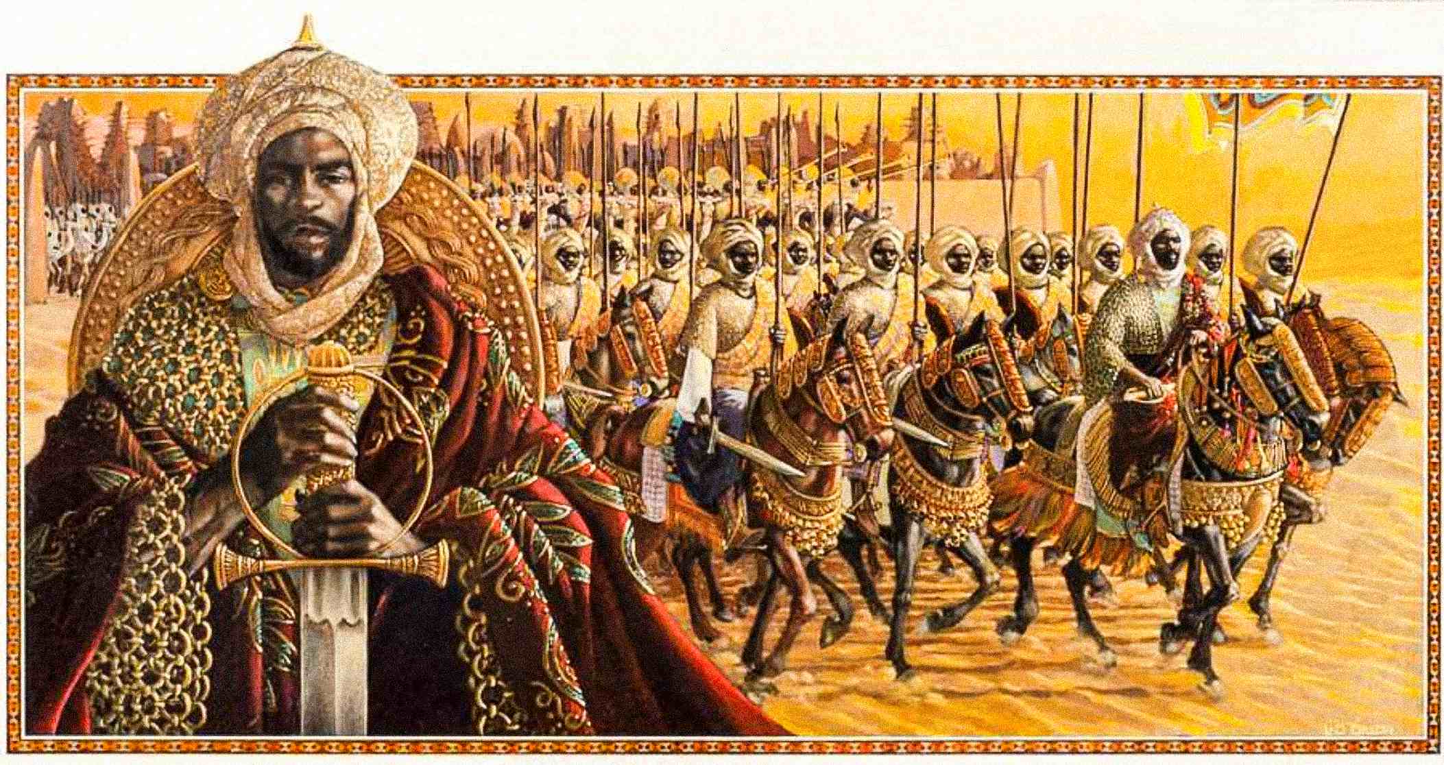Representación artística del Imperio de Mansa Musa