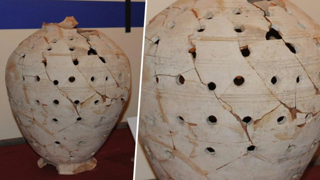 The riddle of the Roman holey jar – why would a vessel be full of holes? 9