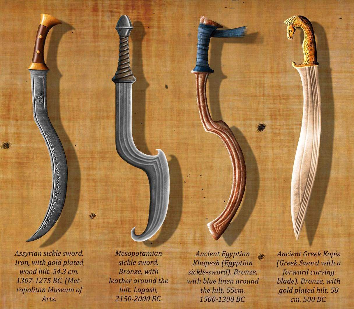 Pedang Khopesh: Senjata ikonik yang menempa sejarah Mesir Kuno 4
