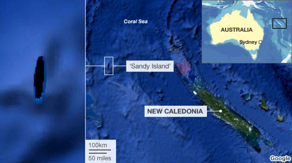 در نوامبر 2012، دانشمندان استرالیایی تأیید کردند که یک جزیره اقیانوس آرام جنوبی، که در نمودارهای دریایی و نقشه های جهان و همچنین در Google Earth و Google Maps نشان داده شده است، وجود ندارد. نوار بزرگی از زمین به نام جزیره شنی در میانه راه بین استرالیا و کالدونیای جدید تحت حکومت فرانسه قرار داشت.