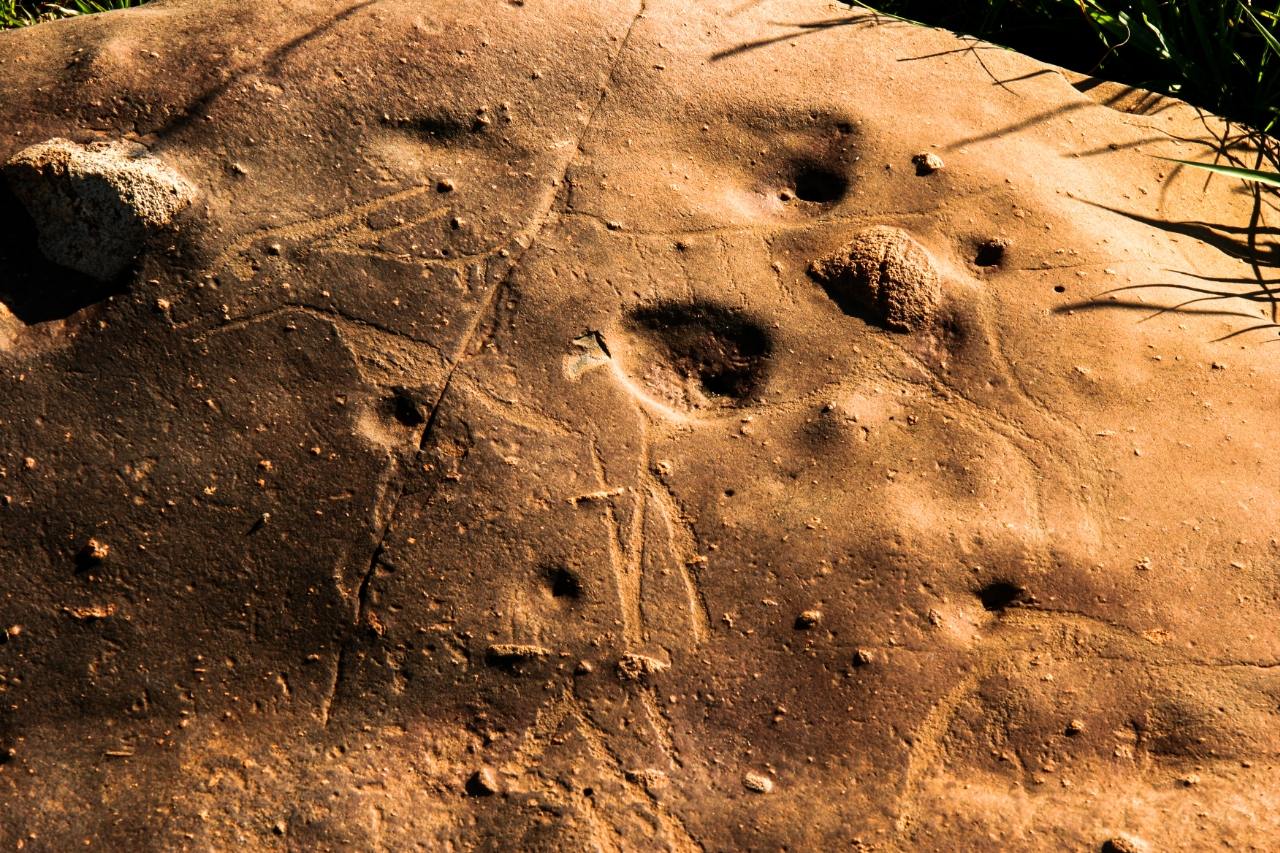 Dīvaini 8,000 gadus veci klinšu grebumi pasaulē lielākajā asteroīdu krāterī 2