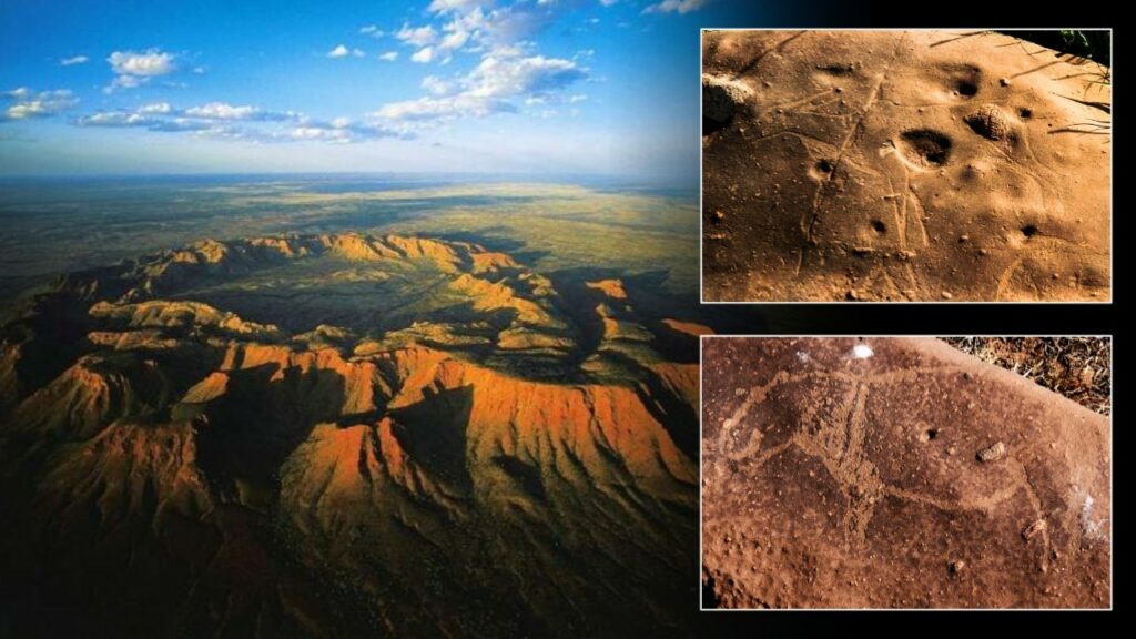 Strange 8,000-year-old rock carvings in the world's largest asteroid crater 7