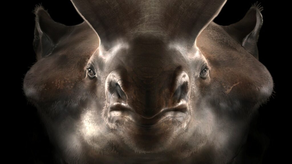 Rhino-like 'thunder beasts' grew massive in the evolutionary blink of an eye after dinosaurs died off 4