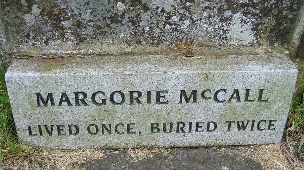 The strange case of Margorie McCall: The lady who lived once, buried twice! 2