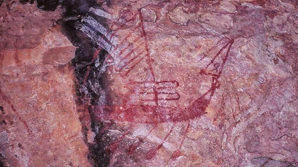 Moluccan boats from Indonesia identified in Australian rock art 9
