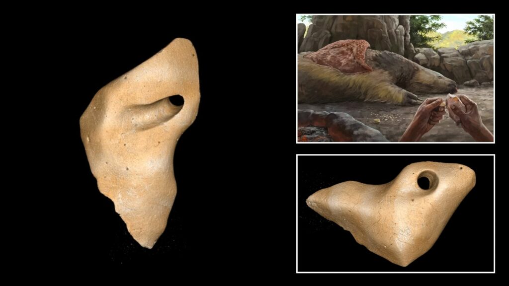 प्राचीन अस्थि पेंडेंट से पता चलता है कि मनुष्य कम से कम 25,000 वर्ष पहले दक्षिण अमेरिका में थे