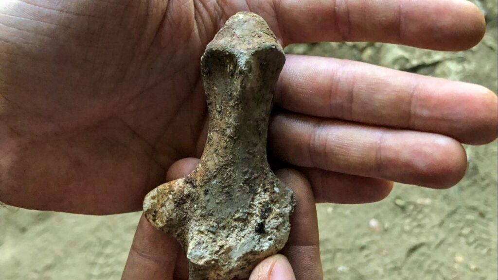 Figurină preistorică de lut veche de 7,000 de ani