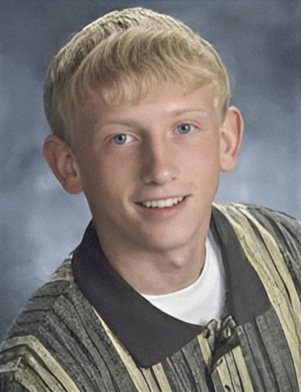 A restored picture of Branson Perry who vanished under mysterious circumstances from his residence at 304 West Oak Street in Skidmore, Missouri. Bringbransonhome 