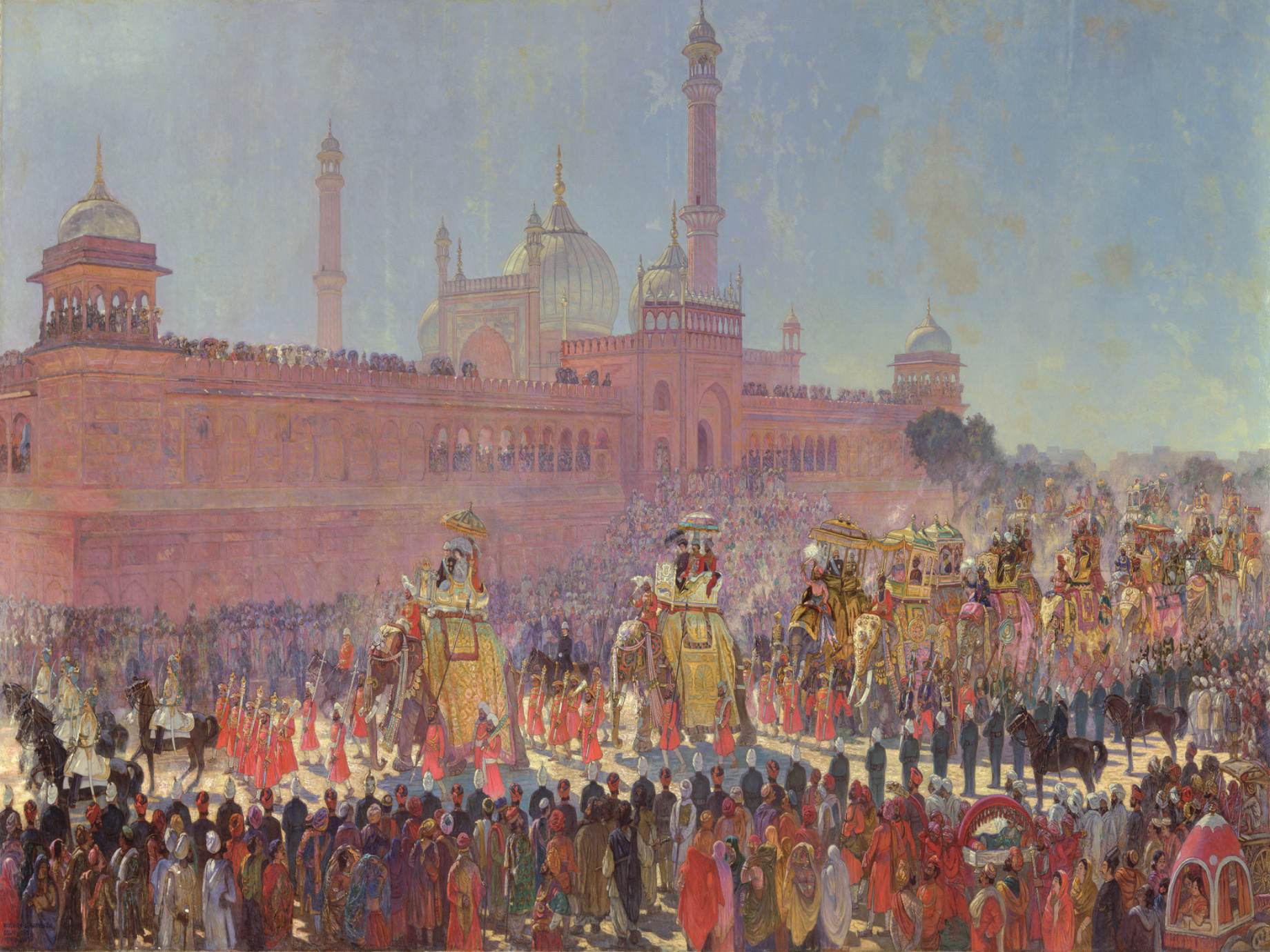 Desfile de Delhi Durbar em 1903.