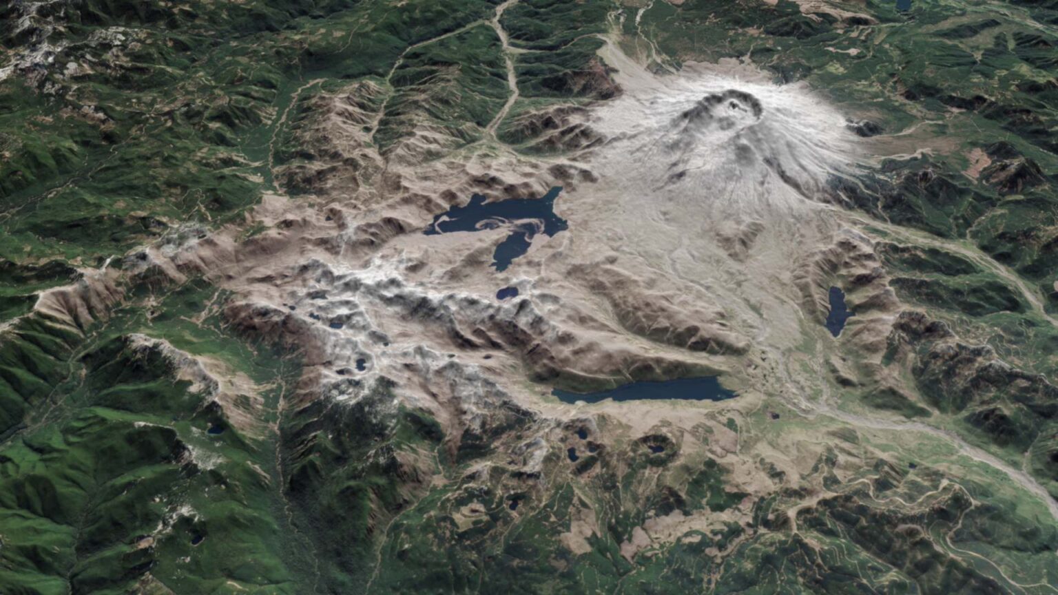 Monte Santa Helena: antes y después en fotos