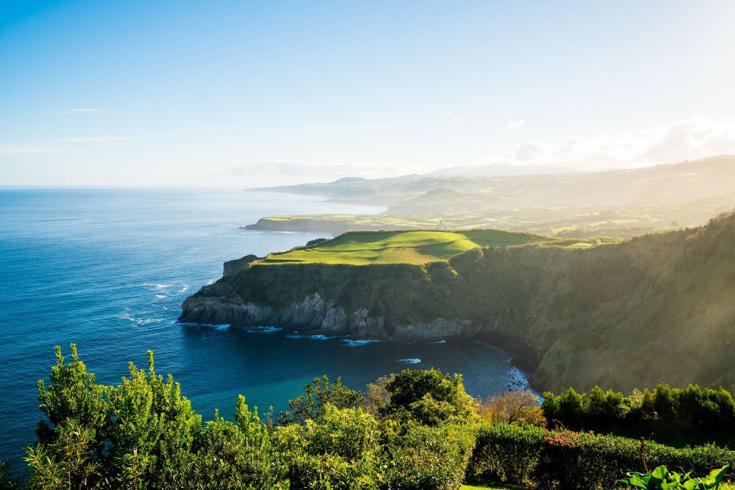 Pragtige natuur uitsig op die Azore