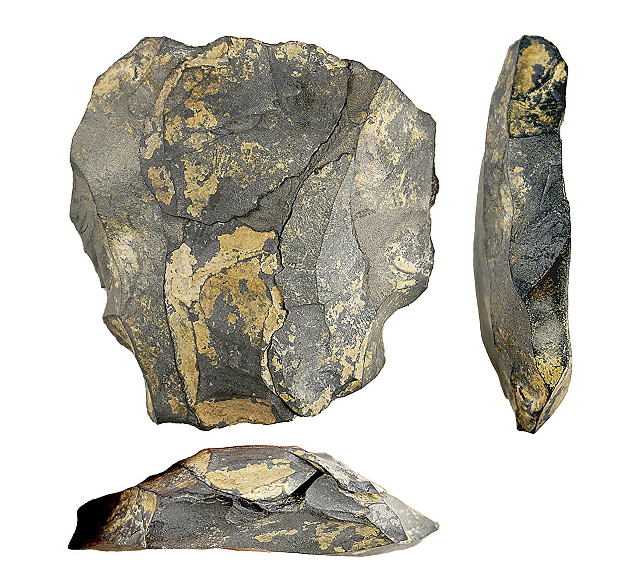 The World’s Oldest Quarry? Evidence of Stone Mining 220,000 Years Ago Rewrites Human History 2 stone artifact—known as a refit—found at the Jojosi 1 site