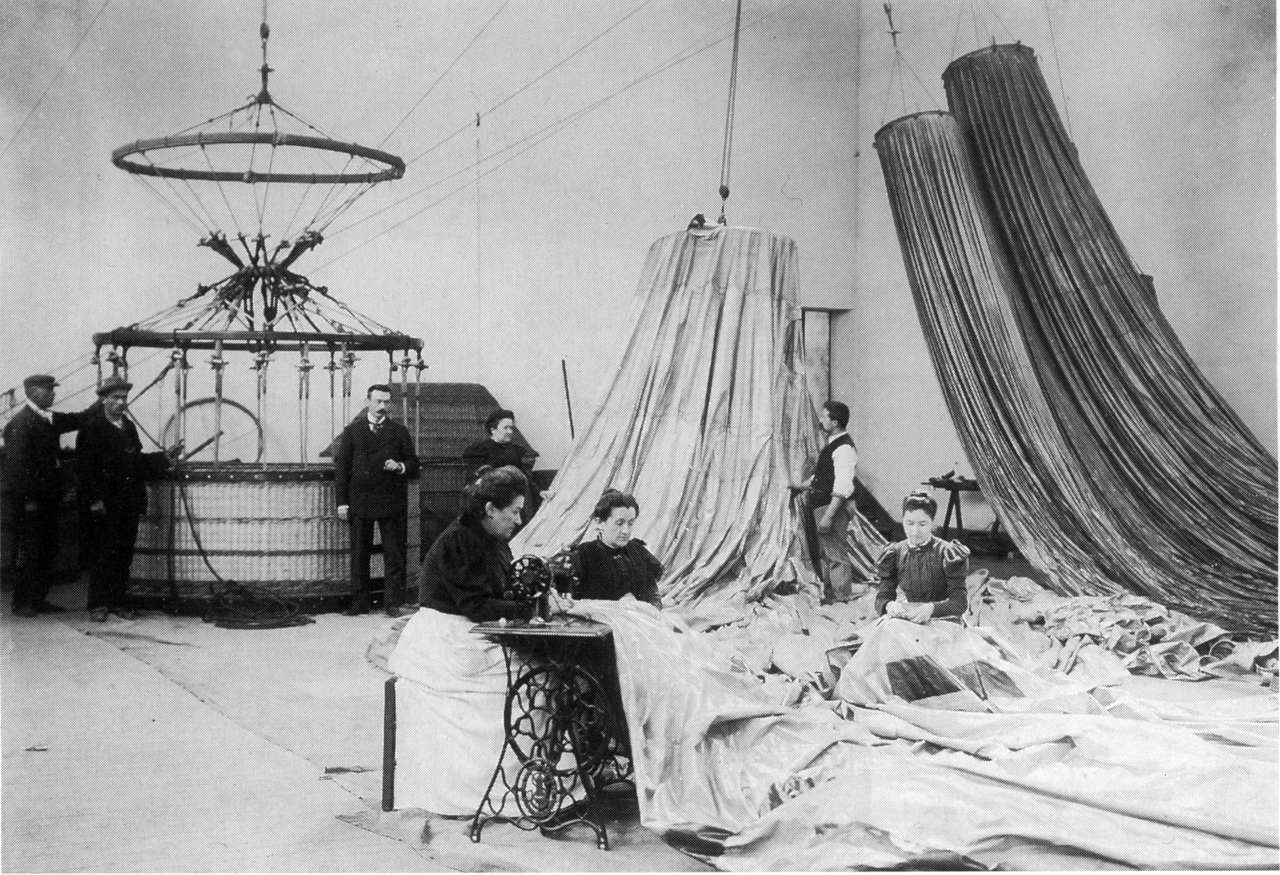 The Arctic balloon disaster: How a doomed expedition vanished into the ice—and returned 33 years later through haunting photographs 5 Andrée's balloon was made at Henri Lachambre's workshop in Paris.